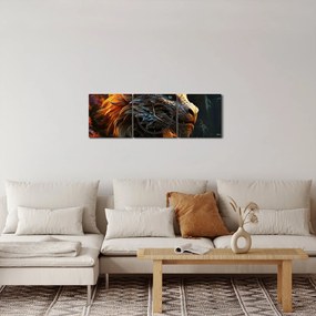 Obraz - Drak (s hodinami) (90x30 cm)