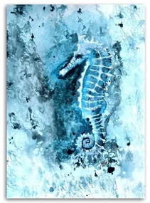 Gario Obraz na plátne Morský koník natretý na modro - Marta Horodniczy Rozmery: 70 x 100 cm