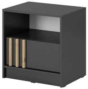 PIA Nočný stolík Nelly S51 - grafit / dub artisan