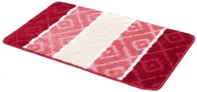 Sada kúpeľňových koberčekov MULTI C5132 červený ROMBY