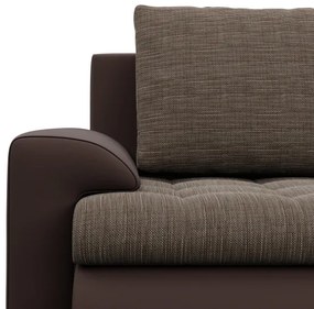 Sedacia súprava FORESTA v tvare U, pravá hnedá / cappuccino