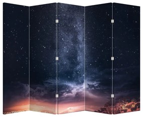 Paraván - Obloha s hviezdami (210x170 cm)