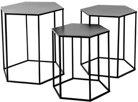 Tutumi Tutumi, Kávový - konferenčný stolík 46×46×55 cm SG1710-07, čierna, KRZ-16673