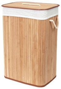 Bambusový kôš na bielizeň v prírodnej farbe 78 l Bamboo – Compactor