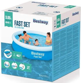 BESTWAY Fast Set Bazén 305 x 66 cm, bez filtrácie 57456