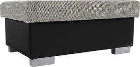 Taburetka T4 - sivá (Berlin 01) / čierna (Soft 11)