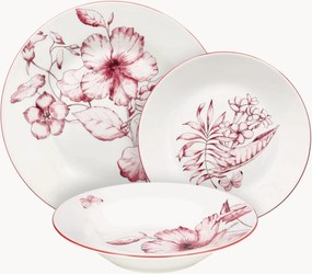 Porcelánová súprava riadu Atollo Colibri, 6 osôb, 18 ks