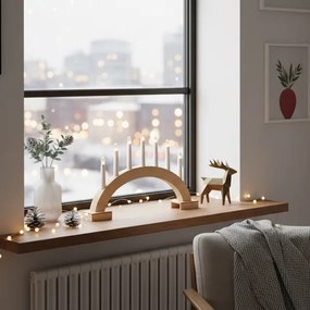 Brilagi - LED Vianočný svietnik 7xLED/2xAA 28x45 cm