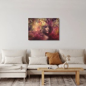 Sklenený obraz - Fantasy žena (70x50 cm)