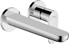 Hansgrohe Rebris S, umývadlová batéria pod omietku, pre montáž na stenu, s výtokom 20 cm, 2-otvorová inštalácia, chrómová, HAN-72528000