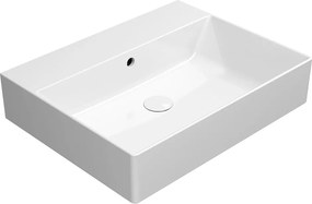 GSI GSI, KUBE X keramické umývadlo 60x47cm, bez otvoru, biela ExtraGlaze, 9431011