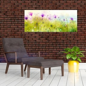 Obraz - Lúčne kvety (120x50 cm)