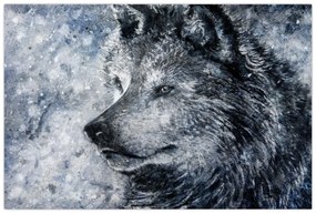 Obraz - Kreslený vlk (90x60 cm)