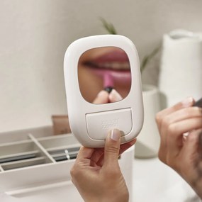 Béžový plastový kúpeľňový organizér na kozmetiku Viva – Joseph Joseph