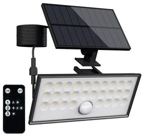 TOP LIGHT Svetlo nástenné Heleon PIR VARIO RC, Čierna