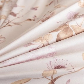 Mikroflanelové obliečky BOTANIQUE krémovo-hnedé Rozmer obliečky: 70 x 90 cm | 140 x 200 cm