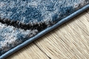 Moderný koberec COZY 8873  Cracks, prasknutý betón, modrý