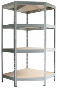 AR Shelving Rohový nástrčný regál Rivet, 180 x 90 x 90 x 45 cm (100274797)