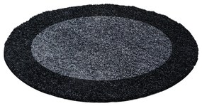 Ayyildiz Kusový koberec LIFE 1503, Okrúhly, Antracitová Rozmer koberca: 200 cm KRUH