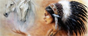 Obraz - Kúzla indiánov (120x50 cm)