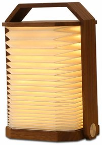 Biela/tmavo prírodná svetelná dekorácia na USB Origami – Gingko