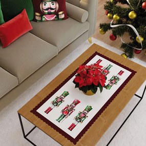 INTERMEDIC SK Vianočný obrus Luskáčik Karo 50x100 cm