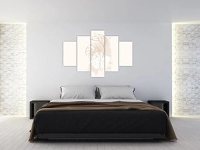Obraz - Line art monstera N⁰1 (150x105 cm)