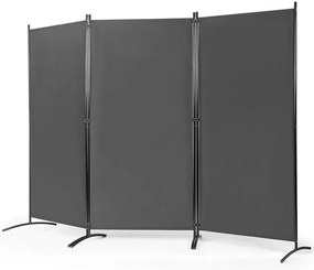 Mobilný paraván 260x180 cm, sivý