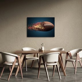 Obraz - Ragbyová lopta v akcii (70x50 cm)