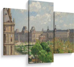 Obraz - Camille Pissarro, Place du Carrousel, Paris, reprodukcia (90x60 cm)