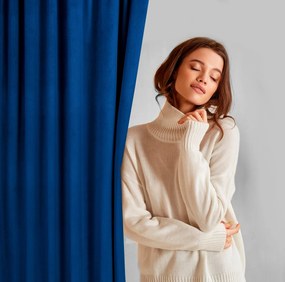 ZATEMŇOVACÍ ZÁVES NA PÁSKE MADLEN 140X300 CM KRÁĽOVSKÁ MODRÁ