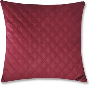 Dekoračný vankúš Christene 45x45 cm, vínový s kosoštvorcami%
