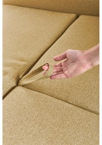 Žltá variabilná rozkladacia rohová pohovka Bonami Selection Pop