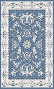 Koberec Lille 2020 NAVY – námornícky modrý so vzorom Rozmer: 240x330 cm