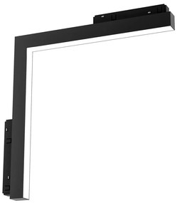 LED Svietidlo do lištového systému MAGNETIC TRACK L-DOWN LED/24W/48V 4000K čierna