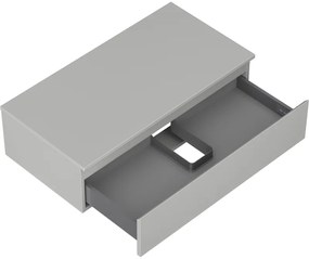 Mexen Orio, kúpeľňová skrinka 90 cm s hornou časťou, 1 zásuvka, sivá matná, 91A10-09023-1-BFC62