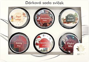 ARÔME Sada sviečok s prianím Vianoce mix 6 ks