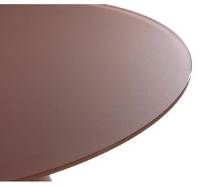 Okrúhly jedálenský stôl so sklenenou doskou ø 120 cm Vida – MOME