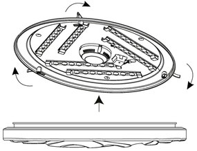 Eglo 99465 - LED Stropné svietidlo BENARIBA LED/36W/230V