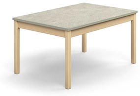 Stôl DECIBEL, 1200x800x590 mm, akustické linoleum - šedá