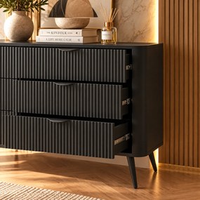 KOMODA TREVISO 6S ČIERNA 163 cm