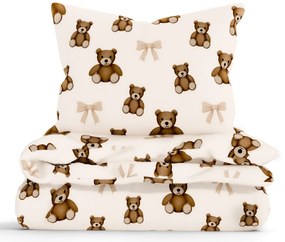 Bavlnené obliečky Renforcé do postieľky - Plyšové medvedíky