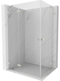 Mexen Lunar Duo, výklopný sprchový kút 95 x 85 cm, 8mm číre sklo, oceľový profil, 834-095L-085P-97-00