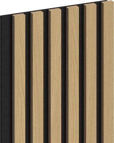 Mexen Lam-F, akustické stenové lamely 275 × 30 cm, plstený podklad 8 mm, technická dyha, dub zlatistý, S105-275307-3015-003