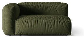 Zelený modul pohovky (ľavý roh) Martina – Micadoni Home