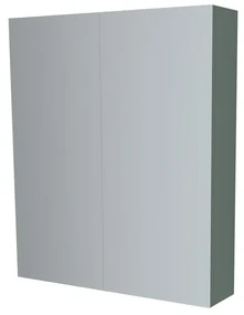 Mereo, Mereo Kúpeľňová zrkadlová skrinka 60 cm, galerka, 2 x dvierka, Multidecor, Zelená Verde, MER-CN798G62ZEV1