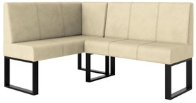 Rohová lavica Bernio 140x200 (krémová) (L). Akcia -20%. Vlastná spoľahlivá doprava až k Vám domov. 1129862