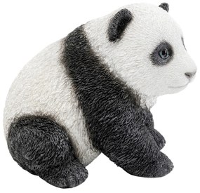 Panda Baby dekorácia bieločierna 13 cm