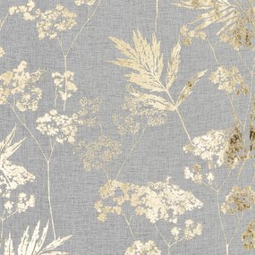 ZÁCLONA NA KRÚŽKOCH DELIA 140X250 CM LISTY