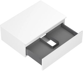 Mexen Orio, kúpeľňová skrinka 70 cm s hornou časťou, 1 zásuvka, biela matná, 91A10-07023-1-BFC01